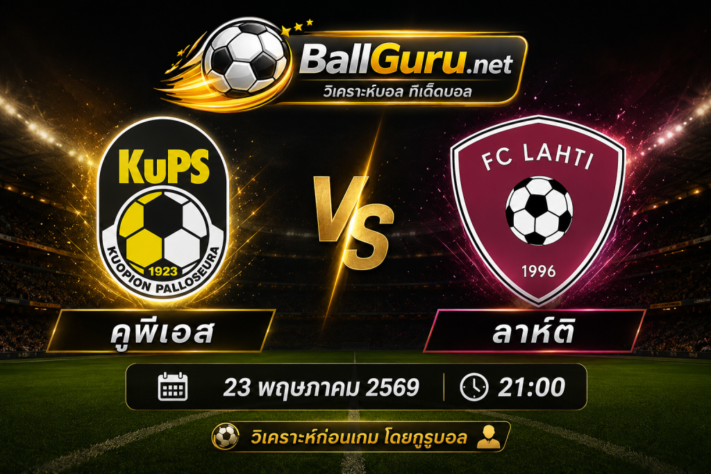เจาะลึกก่อนเกม คูพีเอส พบ ลาห์ติ พร้อมสถิติสำคัญ