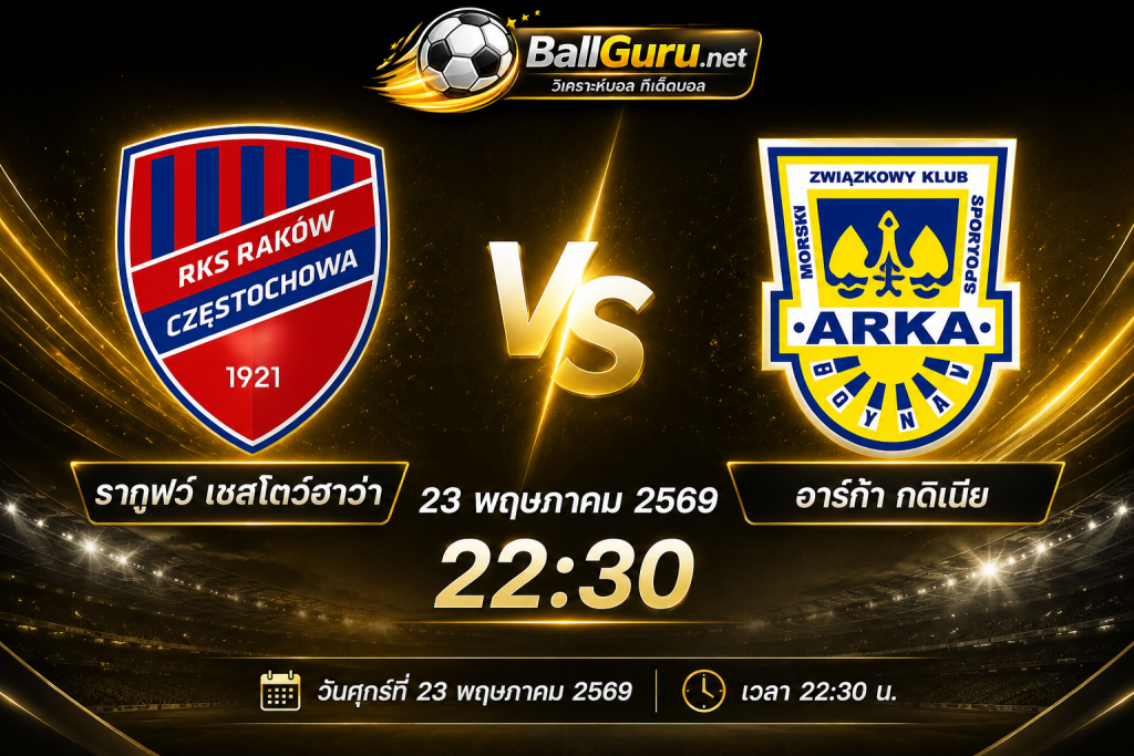 รากูฟว์ เชสโตว์ฮาว่า พบ อาร์ก้า กดิเนีย วิเคราะห์ก่อนเกม พร้อมฟัน