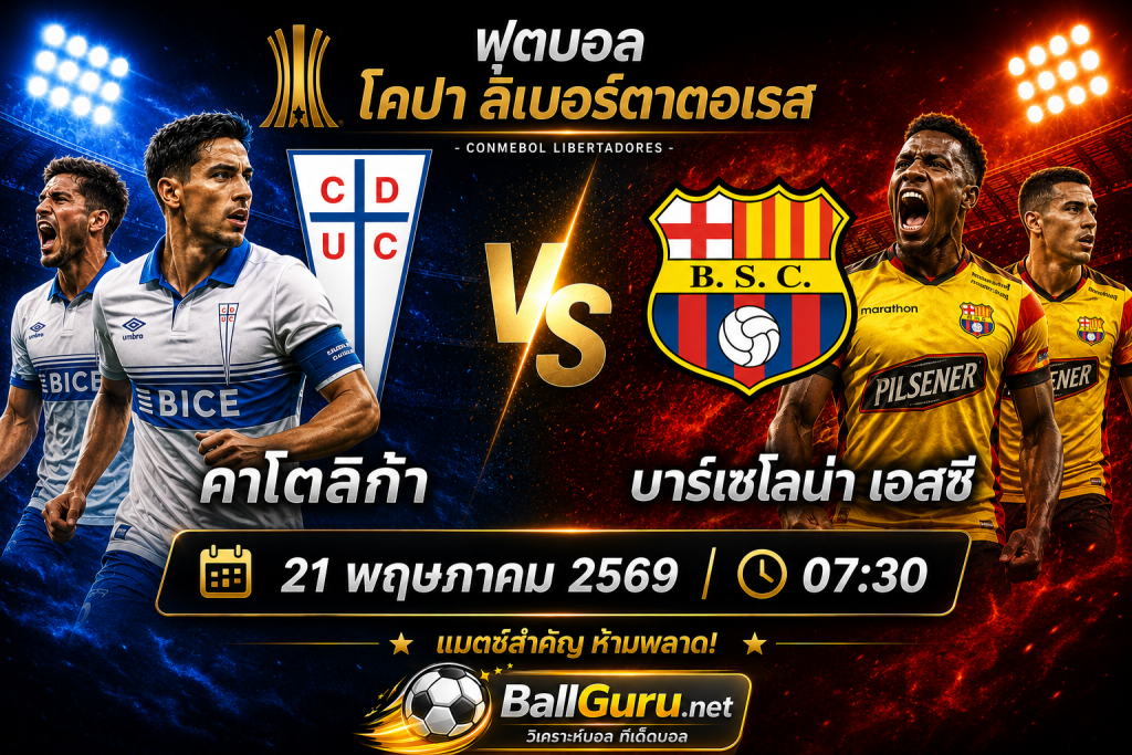 ศึกเดือดโคปา ลิเบอร์ตาดอเรส คาโตลิก้า ปะทะ บาร์เซโลน่า เอสซี ใครจะคว้าชัย?