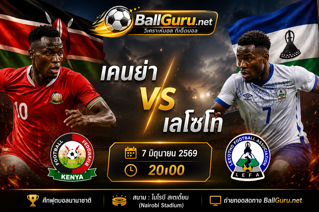 วิเคราะห์ก่อนเกม เคนย่า vs เลโซโท พร้อมสถิติและแนวโน้มผลแข่ง