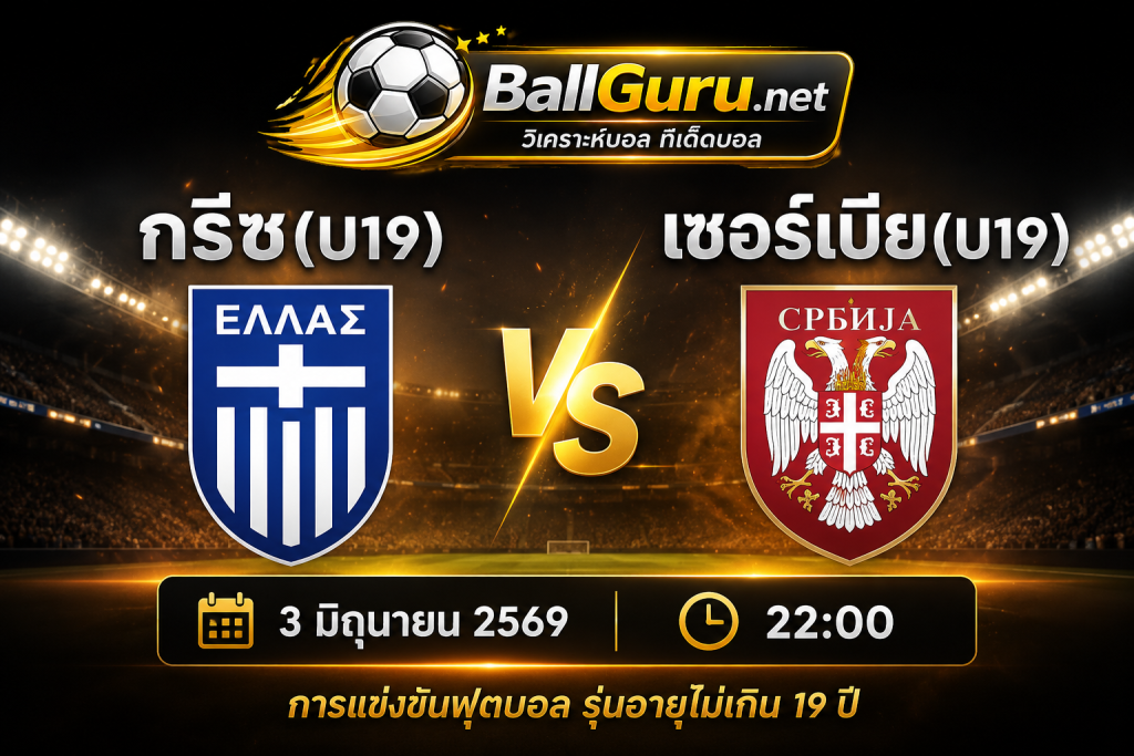 🎯 วิเคราะห์เจาะลึก กรีซ(U19) ดวล เซอร์เบีย(U19) ศึกฟุตบอล U19