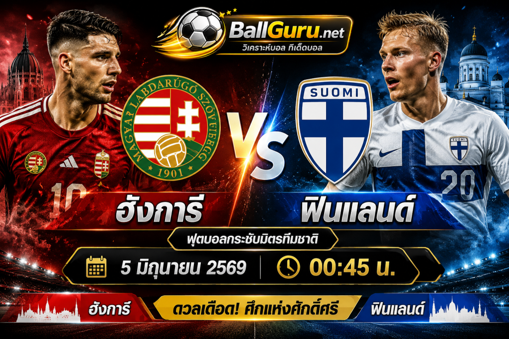 ฮังการี พบ ฟินแลนด์ 5/6/69 พรีวิวก่อนเกม พร้อมคาดการณ์ผลการแข่งขัน