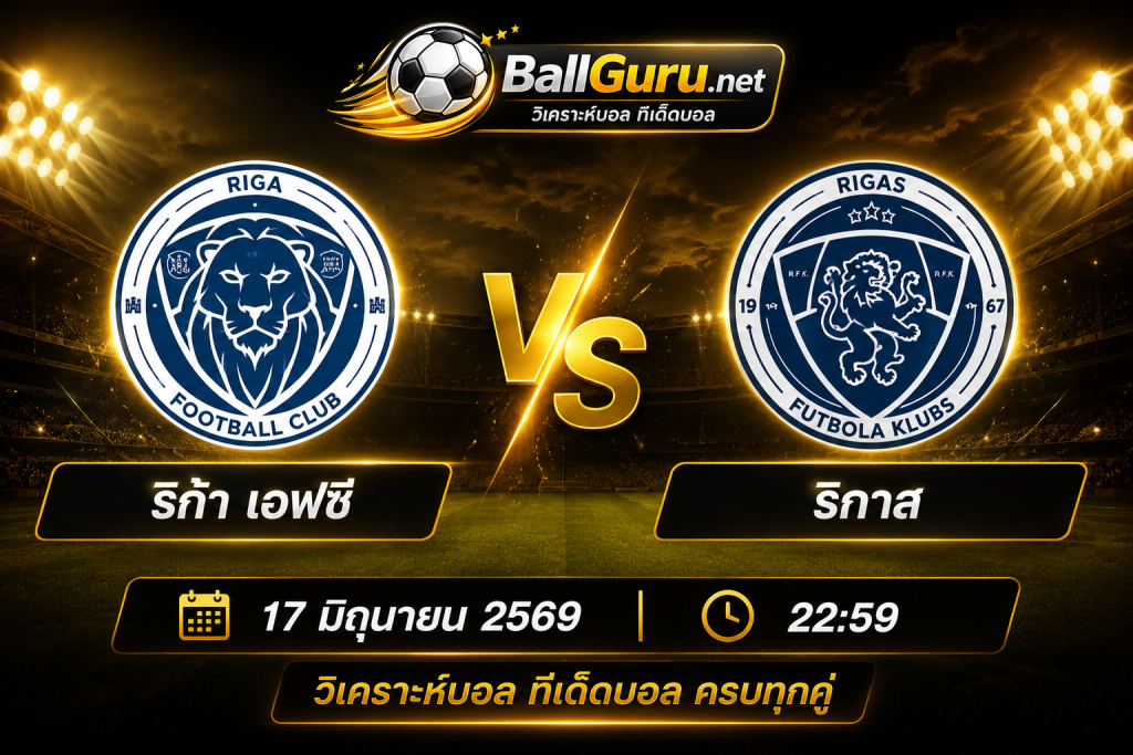 พรีวิวบอล ลัตเวีย เวียร์สลีกา ริก้า เอฟซี vs ริกาส พร้อมทรรศนะ