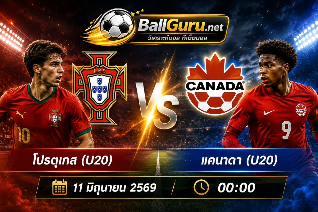 เจาะลึกก่อนเกม โปรตุเกส(U20) vs แคนาดา(U20) พร้อมสถิติสำคัญ