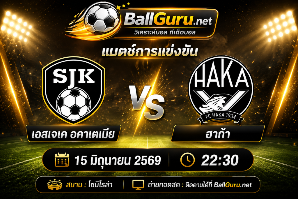 วิเคราะห์ก่อนเกม เอสเจเค อคาเตเมีย พบ ฮาก้า ศึกฟินแลนด์ ยัคโคสลีก้า 2026